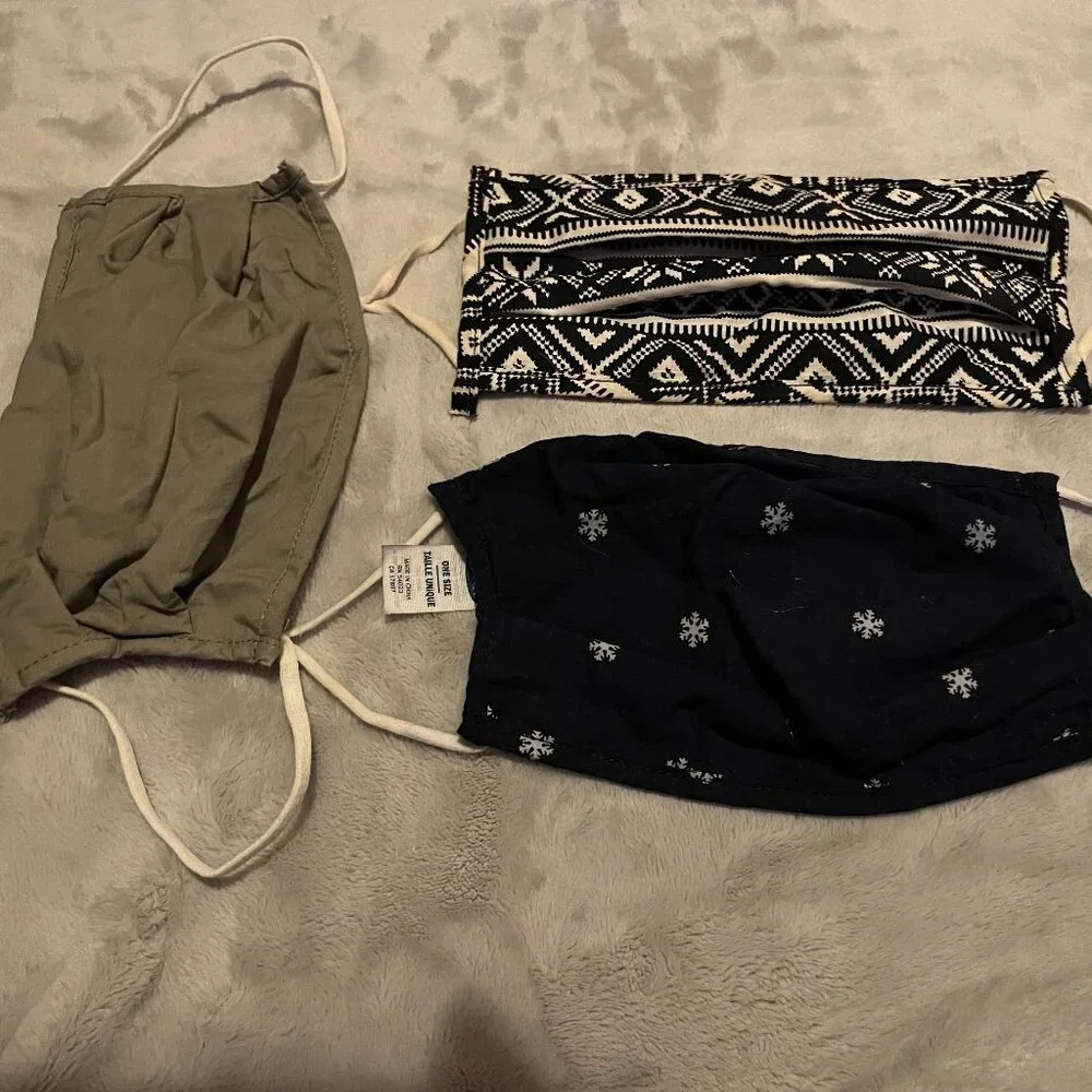 Set of 3 Triple Layer Adult Face Masks from Old Navy
